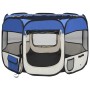 Parque de perros plegable y bolsa de transporte azul 90x90x58cm de vidaXL, Casetas y cercados para perros - Ref: Foro24-17101...