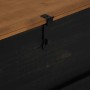 Baúl de almacenamiento HALDEN negro 91x48x47 cm madera maciza de , Baúles de almacenamiento - Ref: Foro24-4018404, Precio: 16...