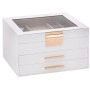 Caja para joyas de 3 niveles blanca 23x20,5x14 cm de , Soportes para joyería - Ref: Foro24-4103557, Precio: 36,70 €, Descuent...