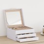 Caja para joyas de 3 niveles blanca 23x20,5x14 cm de , Soportes para joyería - Ref: Foro24-4103557, Precio: 36,70 €, Descuent...