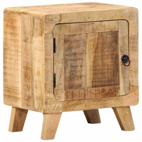 Mesita de noche de madera maciza de mango rugosa 40x32x46 cm de , Mesitas de noche - Ref: Foro24-4104507, Precio: 113,27 €, D...