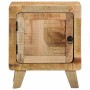 Mesita de noche de madera maciza de mango rugosa 40x32x46 cm de , Mesitas de noche - Ref: Foro24-4104507, Precio: 113,27 €, D...