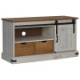 Mueble de TV HALDEN con puerta corredera blanco 110x40x60 cm de , Muebles TV - Ref: Foro24-4018410, Precio: 212,92 €, Descuen...
