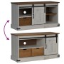 Mueble de TV HALDEN con puerta corredera blanco 110x40x60 cm de , Muebles TV - Ref: Foro24-4018410, Precio: 212,92 €, Descuen...