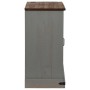 Aparador HALDEN con puerta corredera gris 80x40x80 cm de , Aparadores - Ref: Foro24-4018419, Precio: 205,60 €, Descuento: %