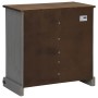 Aparador HALDEN con puerta corredera gris 80x40x80 cm de , Aparadores - Ref: Foro24-4018419, Precio: 205,60 €, Descuento: %