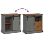 Aparador HALDEN con puerta corredera gris 80x40x80 cm de , Aparadores - Ref: Foro24-4018419, Precio: 205,60 €, Descuento: %