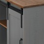 Aparador HALDEN con puerta corredera gris 80x40x80 cm de , Aparadores - Ref: Foro24-4018419, Precio: 205,60 €, Descuento: %