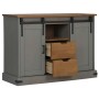 Aparador HALDEN 2 puertas correderas gris 112x40x80 cm de , Aparadores - Ref: Foro24-4018431, Precio: 279,03 €, Descuento: %