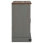 Aparador HALDEN 2 puertas correderas gris 112x40x80 cm de , Aparadores - Ref: Foro24-4018431, Precio: 279,03 €, Descuento: %