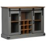 Aparador HALDEN 2 puertas correderas gris 112x40x80 cm de , Aparadores - Ref: Foro24-4018427, Precio: 282,47 €, Descuento: %