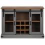 Aparador HALDEN 2 puertas correderas gris 112x40x80 cm de , Aparadores - Ref: Foro24-4018427, Precio: 282,47 €, Descuento: %