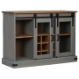 Aparador HALDEN 2 puertas correderas gris 112x40x80 cm de , Aparadores - Ref: Foro24-4018427, Precio: 282,47 €, Descuento: %