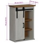 Armario colgante HALDEN con puerta corredera 49x22,5x70 cm pino de , Armarios de cocina - Ref: Foro24-4018438, Precio: 90,33 ...