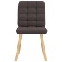 Sillas de comedor 2 unidades tela marrón oscuro de , Sillas de comedor - Ref: Foro24-4101095, Precio: 106,58 €, Descuento: %