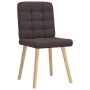 Sillas de comedor 2 unidades tela marrón oscuro de , Sillas de comedor - Ref: Foro24-4101095, Precio: 106,58 €, Descuento: %