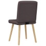Sillas de comedor 2 unidades tela marrón oscuro de , Sillas de comedor - Ref: Foro24-4101095, Precio: 106,58 €, Descuento: %