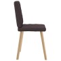 Sillas de comedor 2 unidades tela marrón oscuro de , Sillas de comedor - Ref: Foro24-4101125, Precio: 104,91 €, Descuento: %