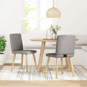 Sillas de comedor 2 unidades tela gris taupé de , Sillas de comedor - Ref: Foro24-4101127, Precio: 104,91 €, Descuento: %