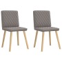 Sillas de comedor 2 unidades tela gris taupé de , Sillas de comedor - Ref: Foro24-4101127, Precio: 104,91 €, Descuento: %