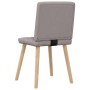 Sillas de comedor 2 unidades tela gris taupé de , Sillas de comedor - Ref: Foro24-4101127, Precio: 104,91 €, Descuento: %