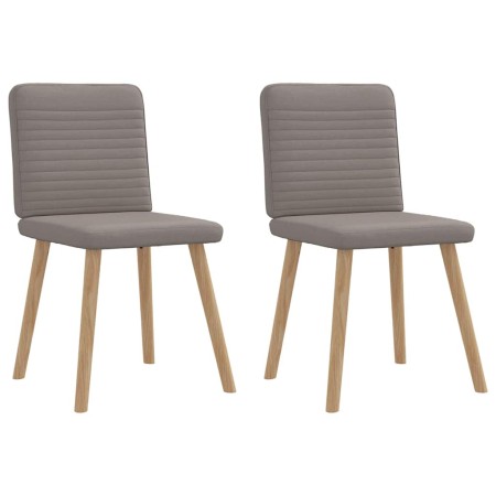 Sillas de comedor 2 unidades tela gris taupé de , Sillas de comedor - Ref: Foro24-4101150, Precio: 104,51 €, Descuento: %
