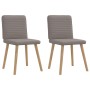 Sillas de comedor 2 unidades tela gris taupé de , Sillas de comedor - Ref: Foro24-4101150, Precio: 104,51 €, Descuento: %