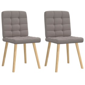Sillas de comedor 2 unidades tela gris taupé de , Sillas de comedor - Ref: Foro24-4101097, Precio: 106,42 €, Descuento: %