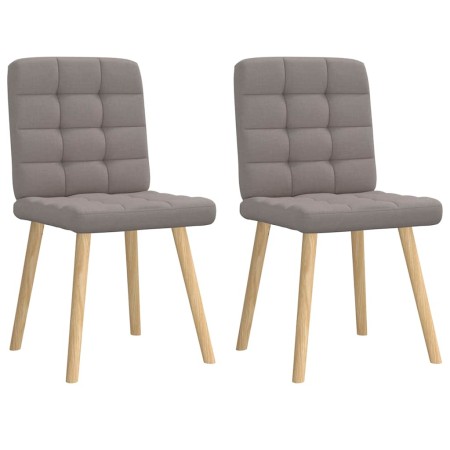 Sillas de comedor 2 unidades tela gris taupé de , Sillas de comedor - Ref: Foro24-4101097, Precio: 106,42 €, Descuento: %