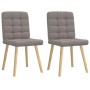 Sillas de comedor 2 unidades tela gris taupé de , Sillas de comedor - Ref: Foro24-4101097, Precio: 106,42 €, Descuento: %