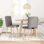 Sillas de comedor 2 unidades tela gris taupé de , Sillas de comedor - Ref: Foro24-4101097, Precio: 106,42 €, Descuento: %