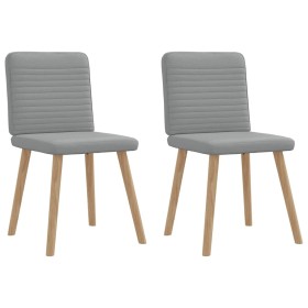 Sillas de comedor giratorias 2 unidades tela gris claro de , Sillas de comedor - Ref: Foro24-4101144, Precio: 104,51 €, Descu...