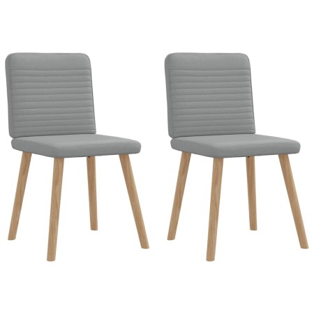 Sillas de comedor giratorias 2 unidades tela gris claro de , Sillas de comedor - Ref: Foro24-4101144, Precio: 104,51 €, Descu...