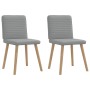 Sillas de comedor giratorias 2 unidades tela gris claro de , Sillas de comedor - Ref: Foro24-4101144, Precio: 104,51 €, Descu...