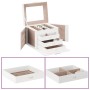 Joyero de 4 niveles con espejo y cerradura 22,5x17,5x16,5 cm de , Soportes para joyería - Ref: Foro24-4103560, Precio: 35,74 ...