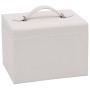 Joyero de 4 niveles con espejo y cerradura 22,5x17,5x16,5 cm de , Soportes para joyería - Ref: Foro24-4103560, Precio: 35,74 ...
