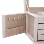 Joyero de 4 niveles con espejo y cerradura 22,5x17,5x16,5 cm de , Soportes para joyería - Ref: Foro24-4103560, Precio: 35,74 ...