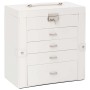 Joyero de 5 niveles con espejo y cerradura blanco de , Soportes para joyería - Ref: Foro24-4103562, Precio: 57,32 €, Descuent...