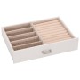 Joyero de 5 niveles con espejo y cerradura blanco de , Soportes para joyería - Ref: Foro24-4103562, Precio: 57,32 €, Descuent...