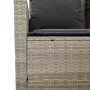 Sofá jardín de 3 plazas con cojín y mesa gris claro de , Sofás de exterior - Ref: Foro24-4103859, Precio: 284,68 €, Descuento: %