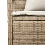 Banco de jardín con almacenaje y cojín beige ratán sintético de , Bancos de jardín - Ref: Foro24-4104215, Precio: 221,62 €, D...
