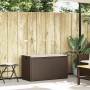 Banco de almacenaje con cojín marrón 100 cm ratán sintético de , Bancos de jardín - Ref: Foro24-4104061, Precio: 135,99 €, De...