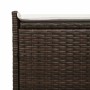 Banco de almacenaje con cojín marrón 100 cm ratán sintético de , Bancos de jardín - Ref: Foro24-4104061, Precio: 135,99 €, De...