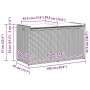 Banco de almacenaje con cojín marrón 100 cm ratán sintético de , Bancos de jardín - Ref: Foro24-4104061, Precio: 135,99 €, De...