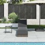 Tumbona plegable con cojín y espacio gris ratán sintético de , Tumbonas - Ref: Foro24-4104222, Precio: 236,97 €, Descuento: %