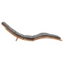 Tumbona plegable con cojín verde oscuro madera maciza de teca de vidaXL, Tumbonas - Ref: Foro24-310668, Precio: 189,93 €, Des...