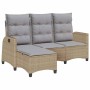 Sofá de jardín reclinable con cojines en forma de L beige de , Sofás de exterior - Ref: Foro24-4108241, Precio: 289,76 €, Des...