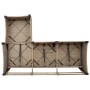 Sofá de jardín reclinable con cojines en forma de L beige de , Sofás de exterior - Ref: Foro24-4108241, Precio: 289,76 €, Des...