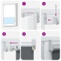 Estor Enrollable Opaco Blanco Roto 150x230cm Tela Ancho 146,6cm de , Persianas y estores - Ref: Foro24-4011736, Precio: 37,76...