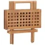 Set de comedor de jardín plegable 3 pzas madera maciza de teca de vidaXL, Conjuntos de jardín - Ref: Foro24-315455, Precio: 1...